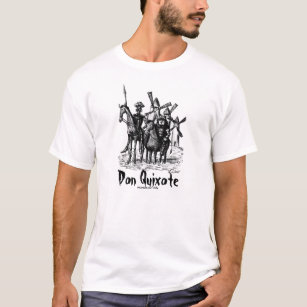 Don Quichote und Sancho Panza schwärzen den Stift T-Shirt