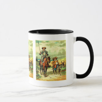 Don Quichote und Sancho Panza Tasse