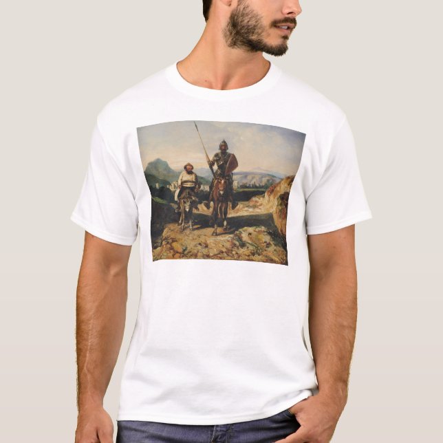 Don Quichote und Sancho T-Shirt (Vorderseite)