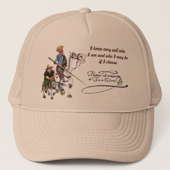 DON QUIJOTE, SANCHO, Cervantes Gorra visera Truckerkappe (Vorderseite)