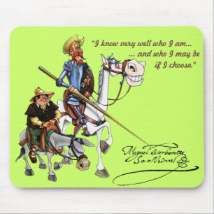 DON QUIJOTE, SANCHO, ROCINANTE y RUCIO - Cervantes Mousepad