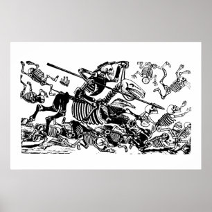 Don Quijote von José Guadalupe Posada Poster