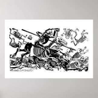 Don Quijote von José Guadalupe Posada Poster