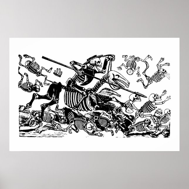 Don Quijote von José Guadalupe Posada Poster (Vorne)