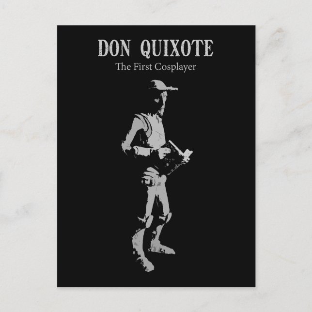 Don Quixote - der erste Cosplayer Postkarte (Vorderseite)