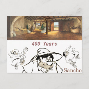 DON QUIXOTE - Hintergrund der Animation von Cartoo Postkarte