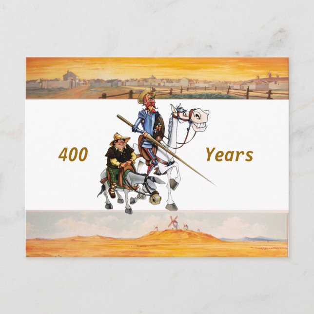DON QUIXOTE - Hintergrund der Animation von Cartoo Postkarte (Vorderseite)