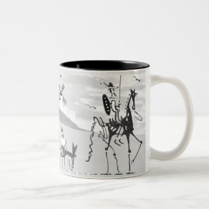Don Quixote, zwei Tasse
