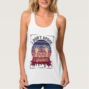 Don Spook Glitzernde Zombie Hände Halloween Blut_1 Tank Top