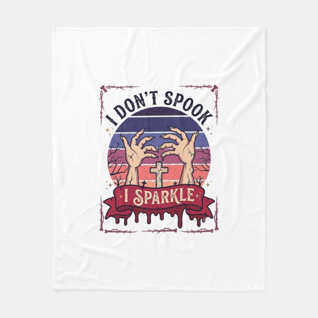 Don Spook Sparkle Zombie Hände Halloween Blut_1 Fleecedecke (Vorderseite)
