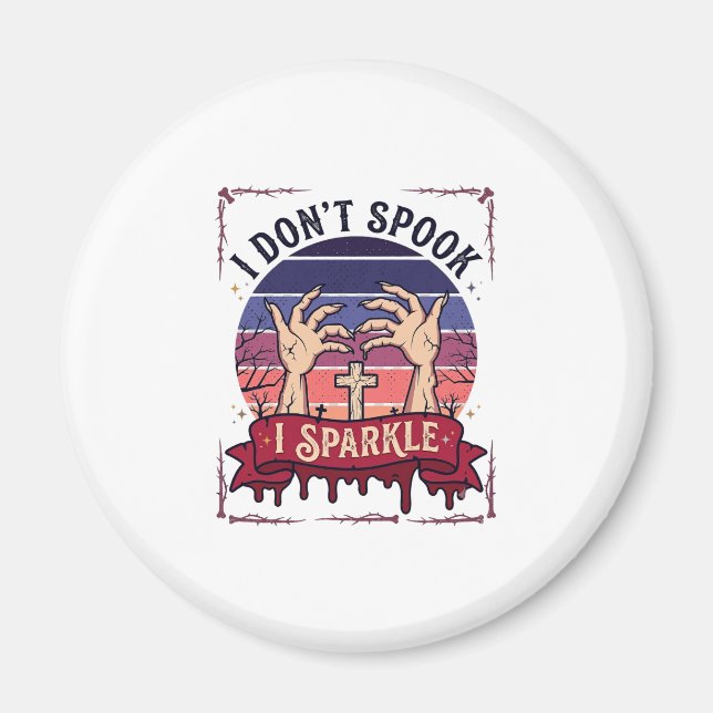 Don Spook Sparkle Zombie Hände Halloween Blut_1 Magnet (Vorne)
