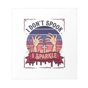 Don Spook Sparkle Zombie Hände Halloween Blut_1 Notizblock