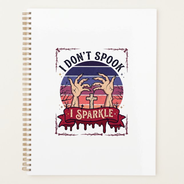 Don Spook Sparkle Zombie Hände Halloween Blut_1 Planer (Vorderseite)