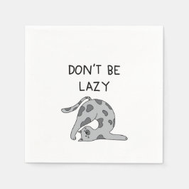 Don’t Be Lazy Yoga Cat Serviette
