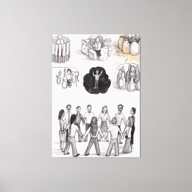 Don’t let death. Be your life. Leinwanddruck (Vorderseite)