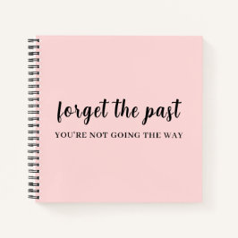 Don’t Look Back Peachy Pink Design Notizbuch