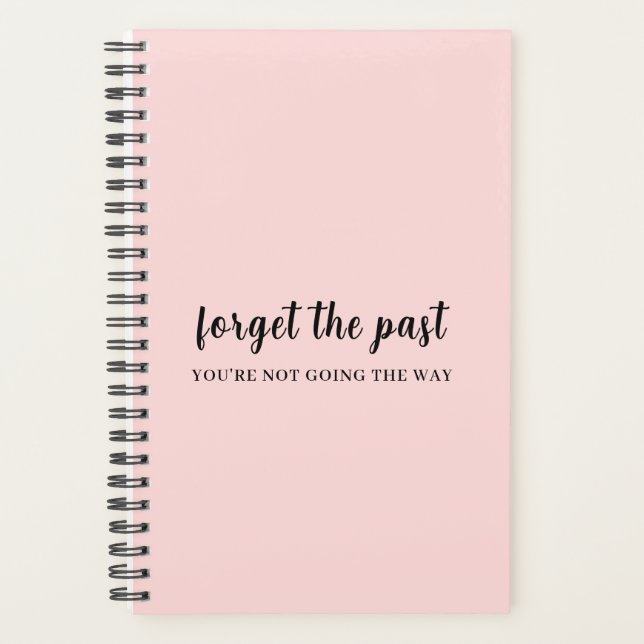 Don’t Look Back Peachy Pink Design Planer (Vorderseite)