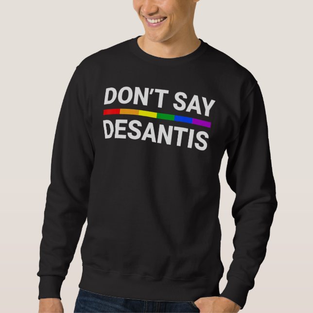 Don t Say DeSantis Florida Say Gay LGBTQ Pride Ant Sweatshirt (Vorderseite)