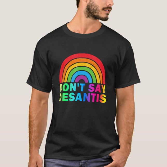 Don t Say DeSantis Florida Say Gay LGBTQ Pride Ant T-Shirt (Vorderseite)