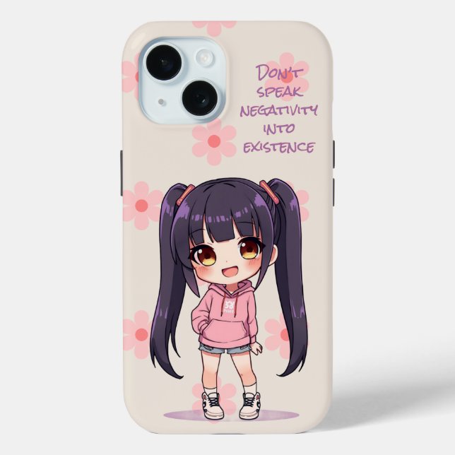 Don’t speak negativity into existence Case-Mate iPhone hülle (Rückseite)