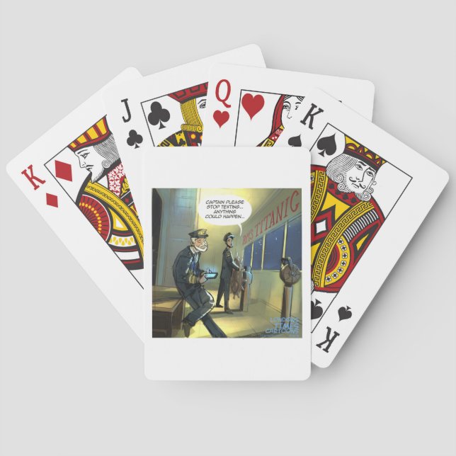 Don’t Text And Titanic Funny Spielkarten (Rückseite)