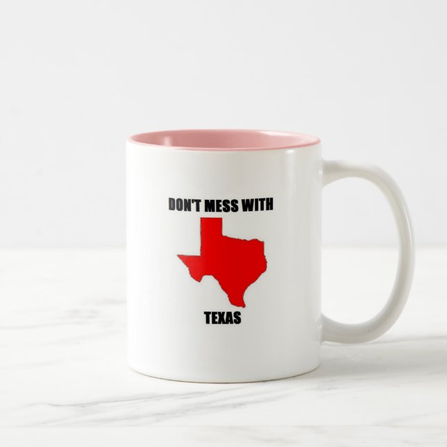 Don; t-Verwirrung mit Texas Zweifarbige Tasse (Rechts)