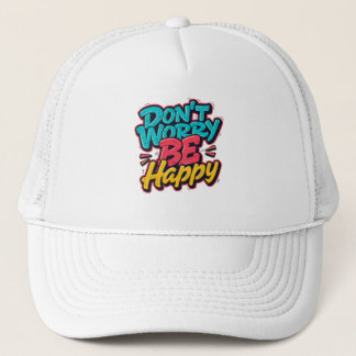Don’t Worry Be Happy Graffiti Hat Truckerkappe