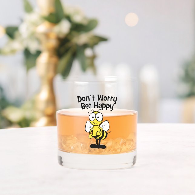 Don’t Worry Bee Happy Whiskyglas (Insitu (Hochzeit))