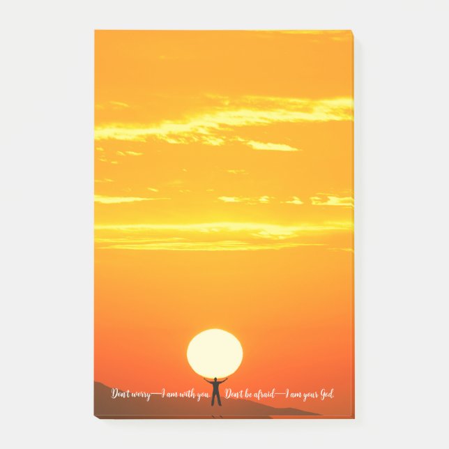 Don’t worry, I am with you. - Post-it Klebezettel (Vorderseite)