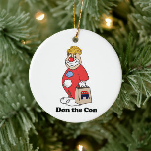 Don the con — Anti-Trump-Design - - Politisch -.p Keramik Ornament
