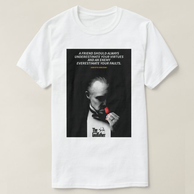 Don Vito Corleone quotes T-Shirt (Design vorne)