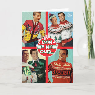 Don we now Our GAY Apparel - Gay Men Holiday Card Feiertagskarte