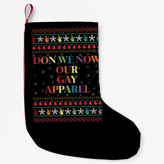 Don We now Our Gay Apparel Gay Weihnachten Kleiner Weihnachtsstrumpf (Vorderseite)