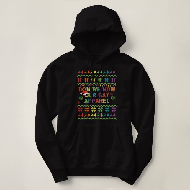 Don We now Our Gay Apparel Pride Weihnachtsfest gl Hoodie (Design vorne)