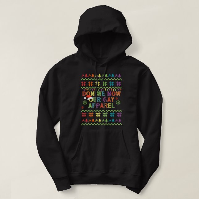 Don We now Our Gay Apparel Pride Weihnachtsfest gl Hoodie (Design vorne)