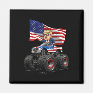 Donad Trump Monster Truck 4. Juli USA-Flagge Spaß Magnet