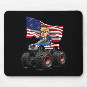 Donad Trump Monster Truck 4. Juli USA-Flagge Spaß Mousepad
