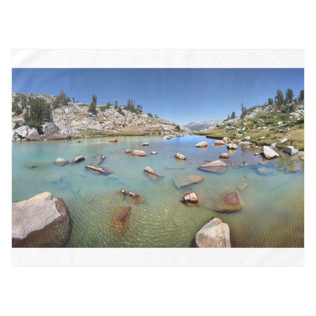 Donahue Pass Lake - Yosemite Tischdecke (Vorderseite (Horizontal))