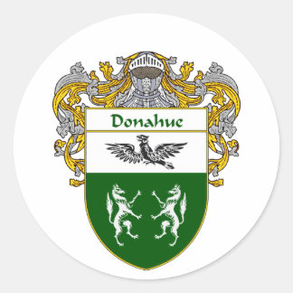 Donahue-Wappen (mantled) Runder Aufkleber