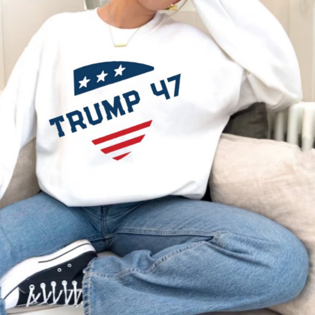 Donal Trump 47 Distressed Sweatshirt patriot (Von Creator hochgeladen)