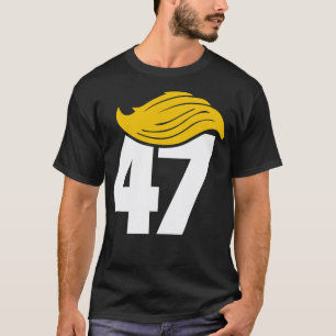 Donald 47. Amerika zurück in Weiß T-Shirt