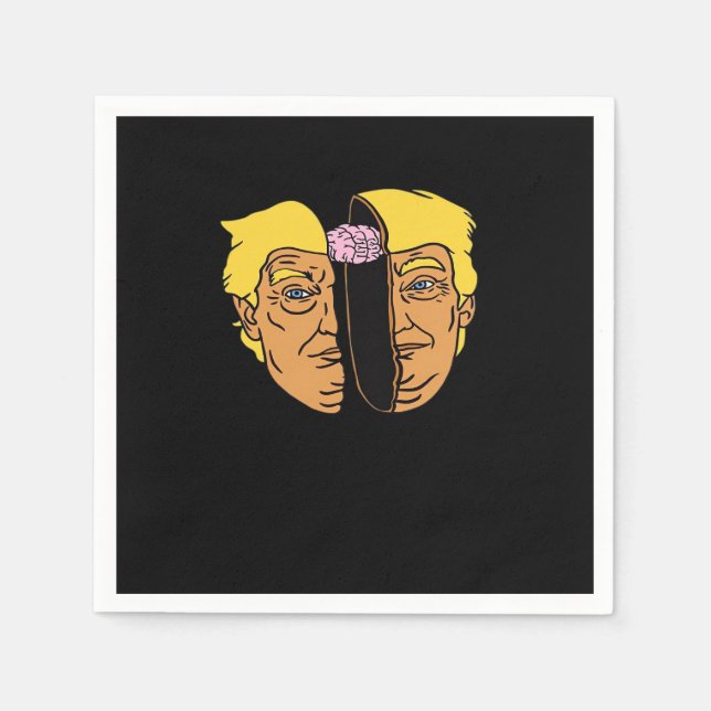 Donald Brain Trumpkin Artwork Serviette (Vorderseite)