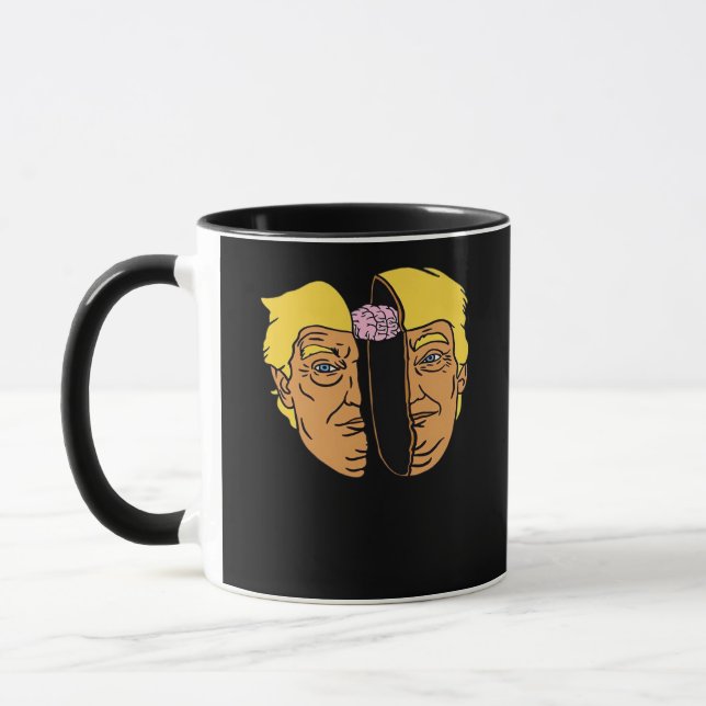 Donald Brain Trumpkin Artwork Tasse (Links)