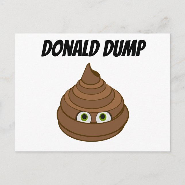 Donald Dump Postkarte (Vorderseite)