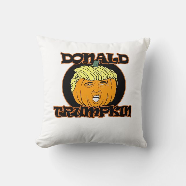 Donald Halloween Costume Trumpkin Kissen (Vorderseite)
