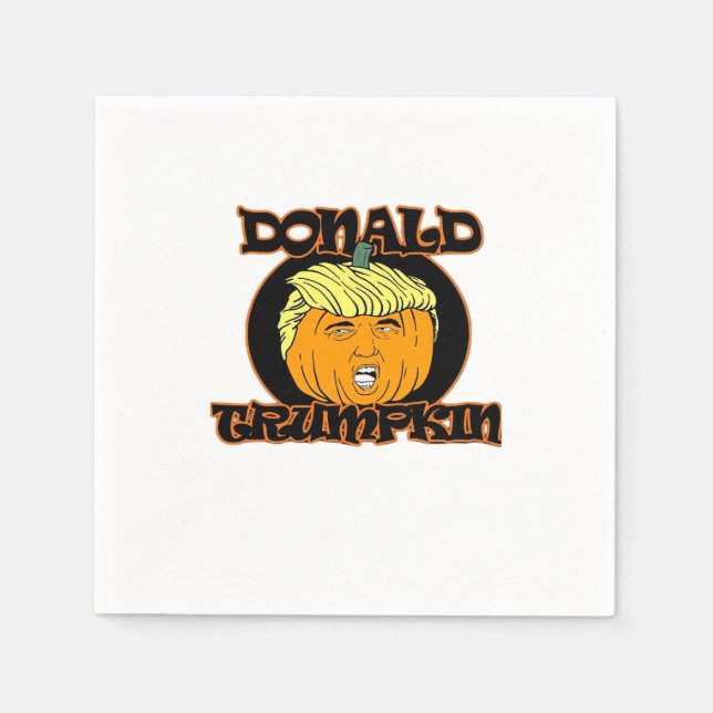 Donald Halloween Costume Trumpkin Serviette (Vorderseite)