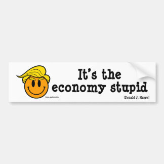 Donald J Happy "It's the economy blöd" Autoaufkleber