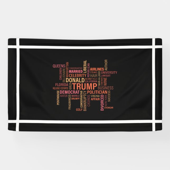 Donald j Trump 2016 Präsidentschaftskandidat Banner (Horizontal)