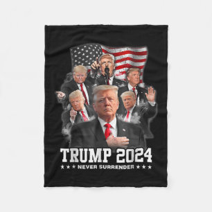 Donald J Trump 2024 nie übergeben Fleecedecke