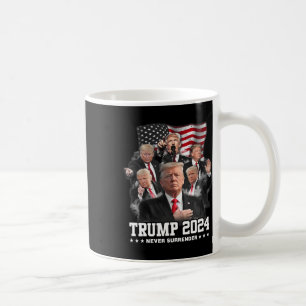 Donald J Trump 2024 nie übergeben Kaffeetasse